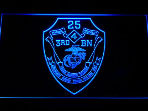 US Marine Corps 3rd Battalion 25th Marines LED Neon Sign